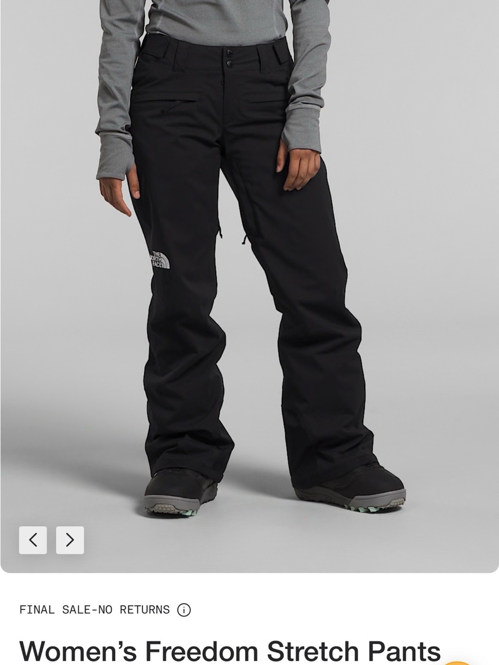 The North Face Black Kids' Snow Pants - Freedom Stretch